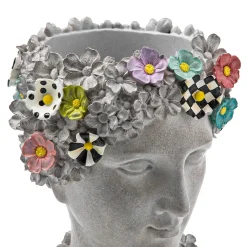 MacKenzie-Childs Maia Small Bust Planter| Spring|Greenery & Florals