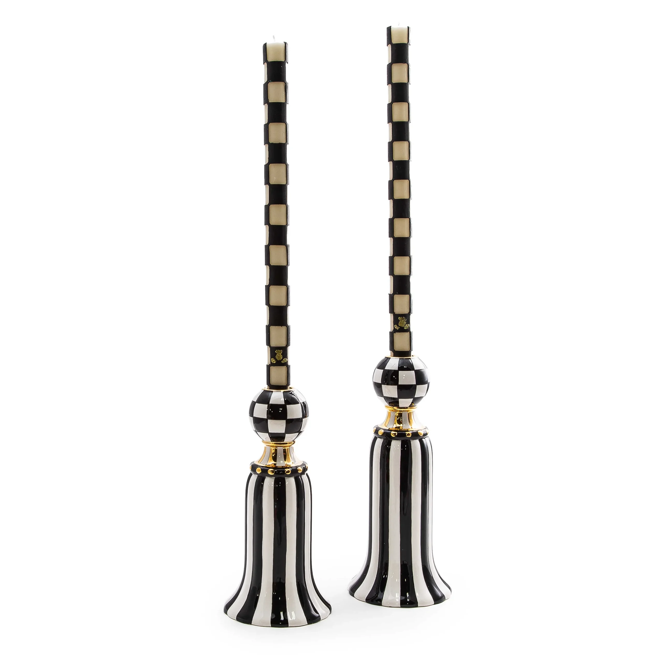 MacKenzie-Childs Marquee Candle Holders, Set of 2| Candles & Fragrances|Room Accents