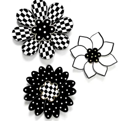 MacKenzie-Childs Marquee Wall Flowers, Set of 3| Room Accents