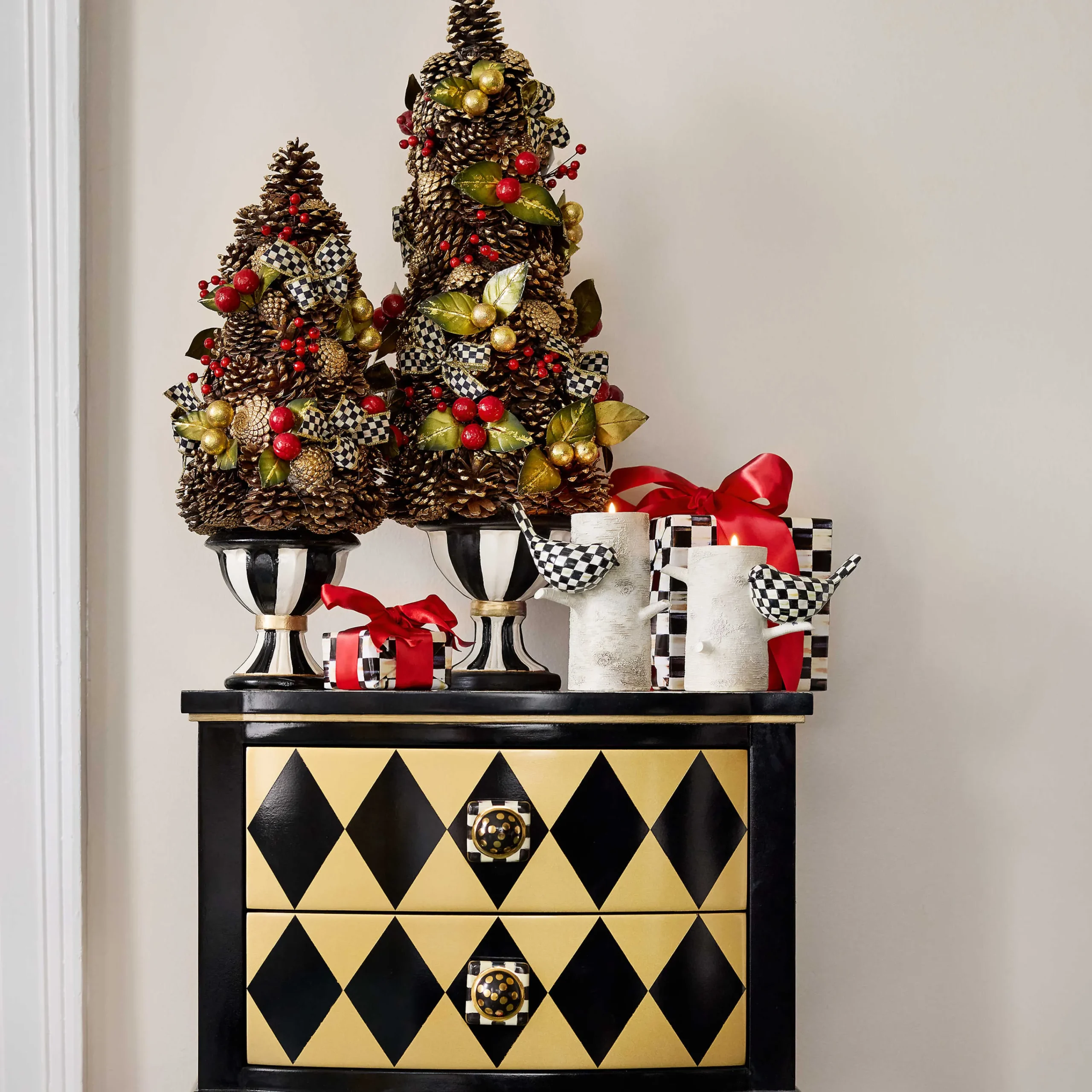 MacKenzie-Childs Masquerade Accent Chest| Storage Furniture