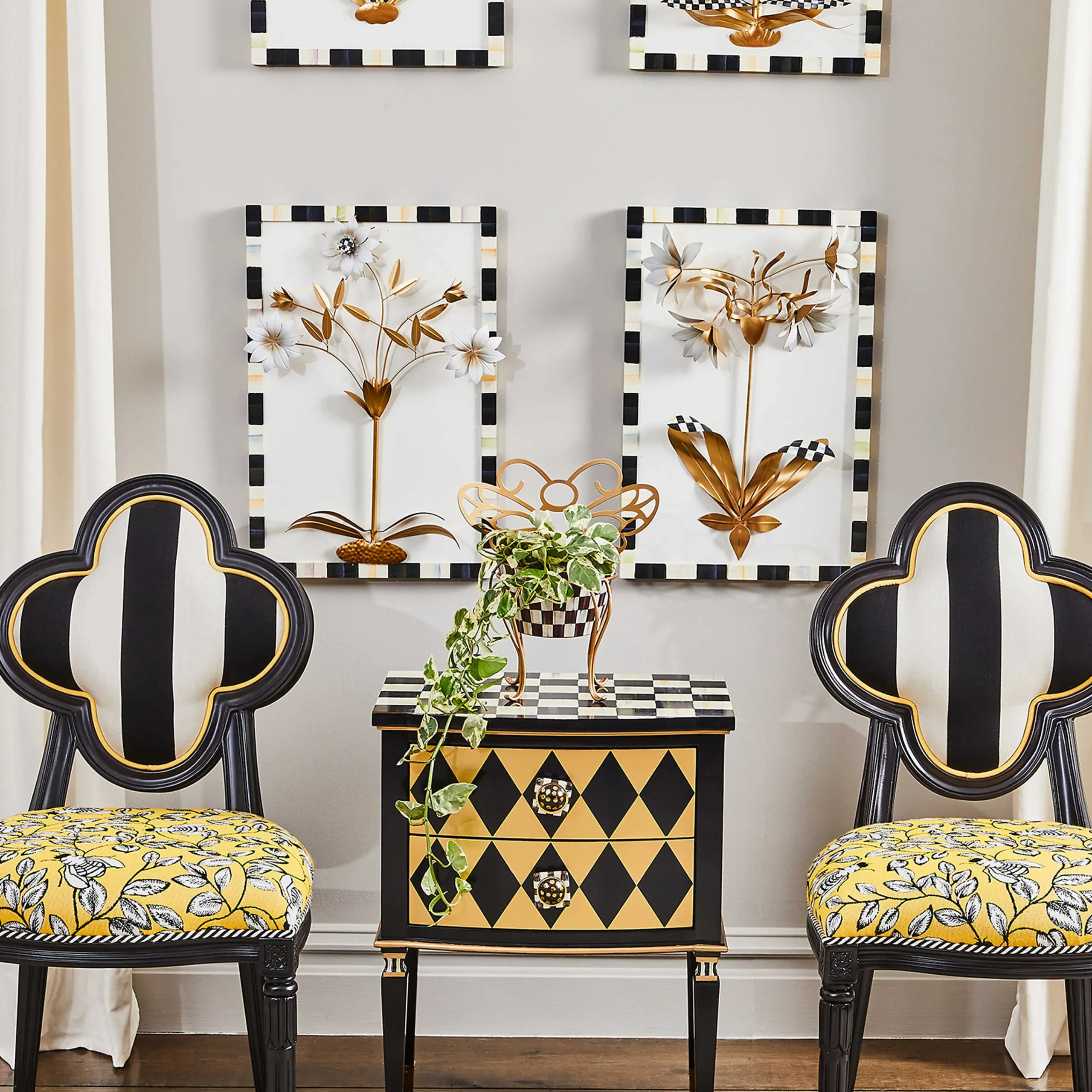 MacKenzie-Childs Masquerade Accent Chest| Storage Furniture