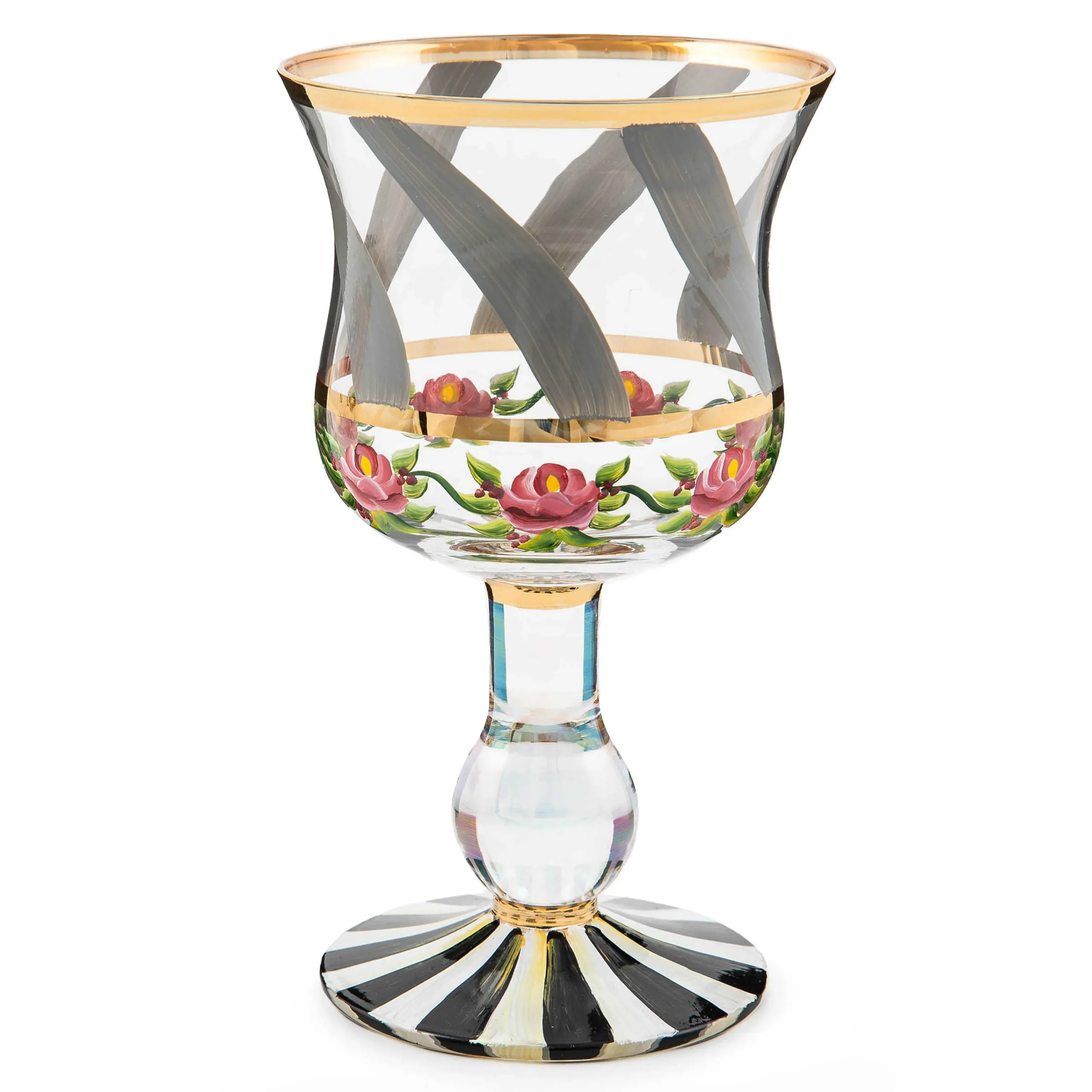 MacKenzie-Childs Maypole Sterling Wine Glass| Drinkware|Bar Entertaining