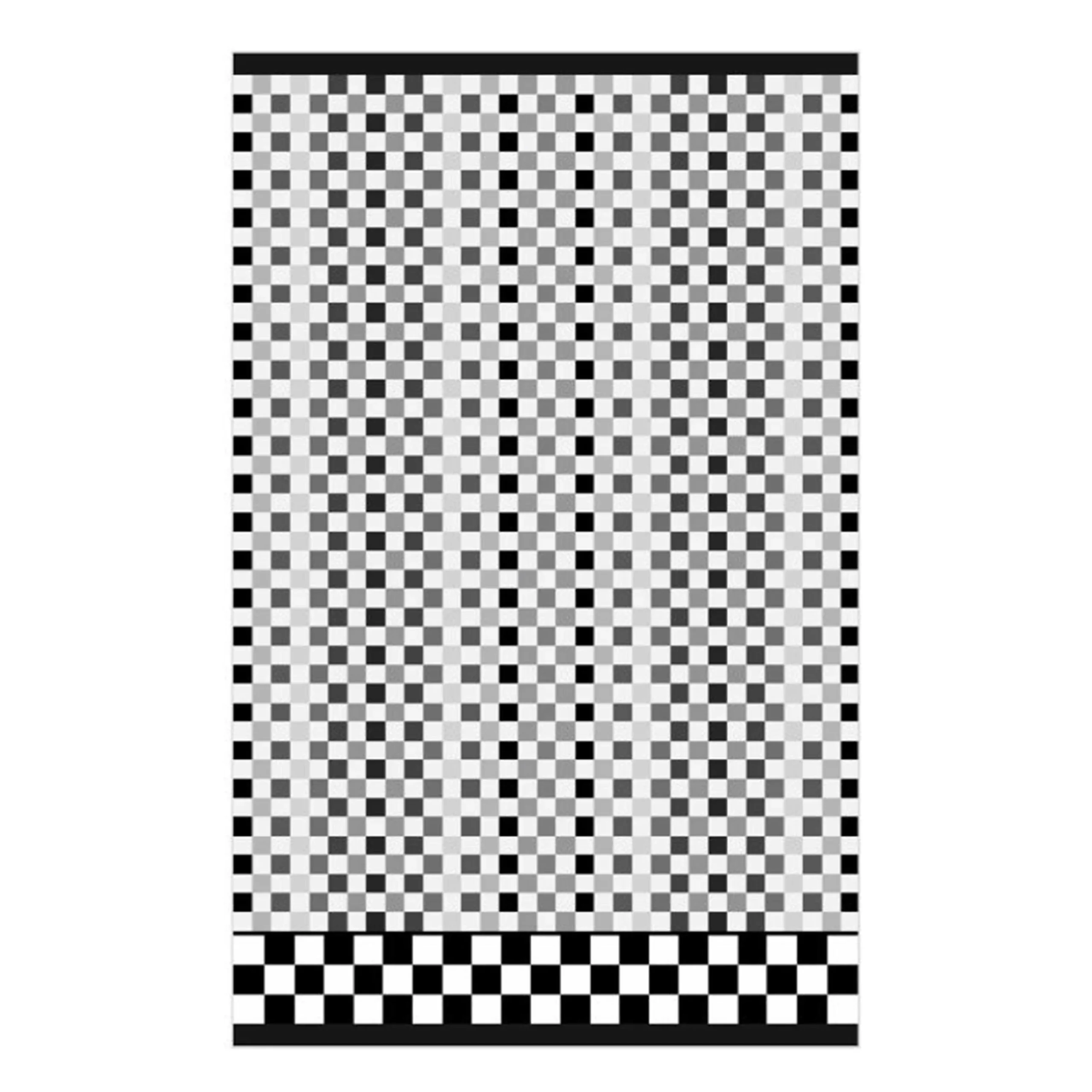 MacKenzie-Childs Micro Check Black White Bath Towel| Bath & Bath Accessories