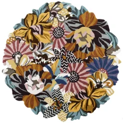 MacKenzie-Childs Milano Floral 6' Round Rug| Rugs