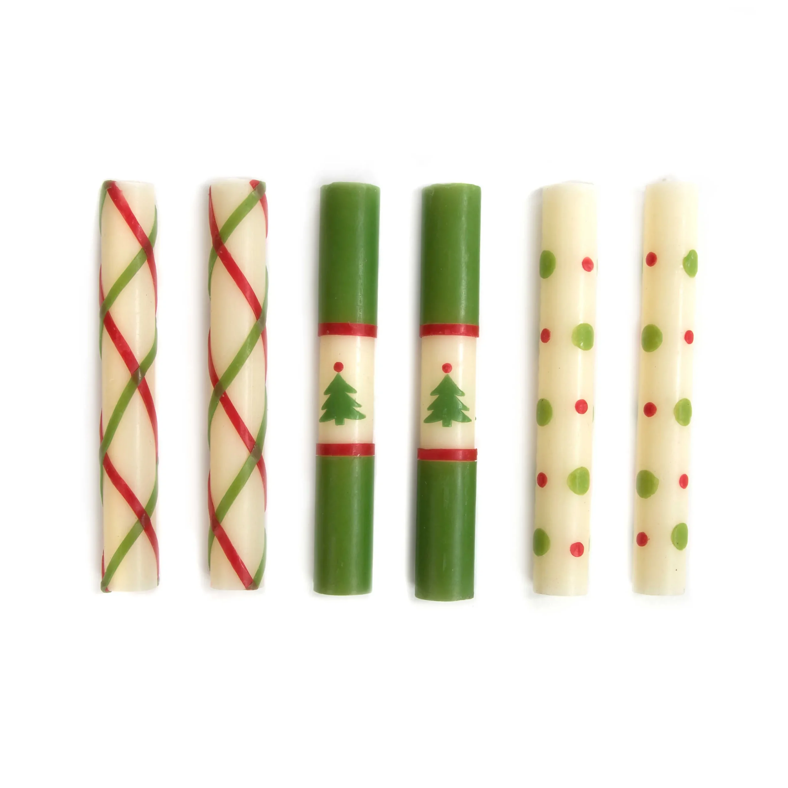 MacKenzie-Childs Mini Noel Dinner Candles, Set of 6| Holiday|Candles & Fragrances