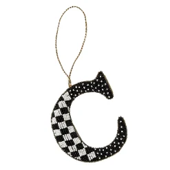 MacKenzie-Childs Monogram Beaded C Ornament| Holiday