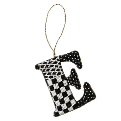 MacKenzie-Childs Monogram Beaded E Ornament| Holiday
