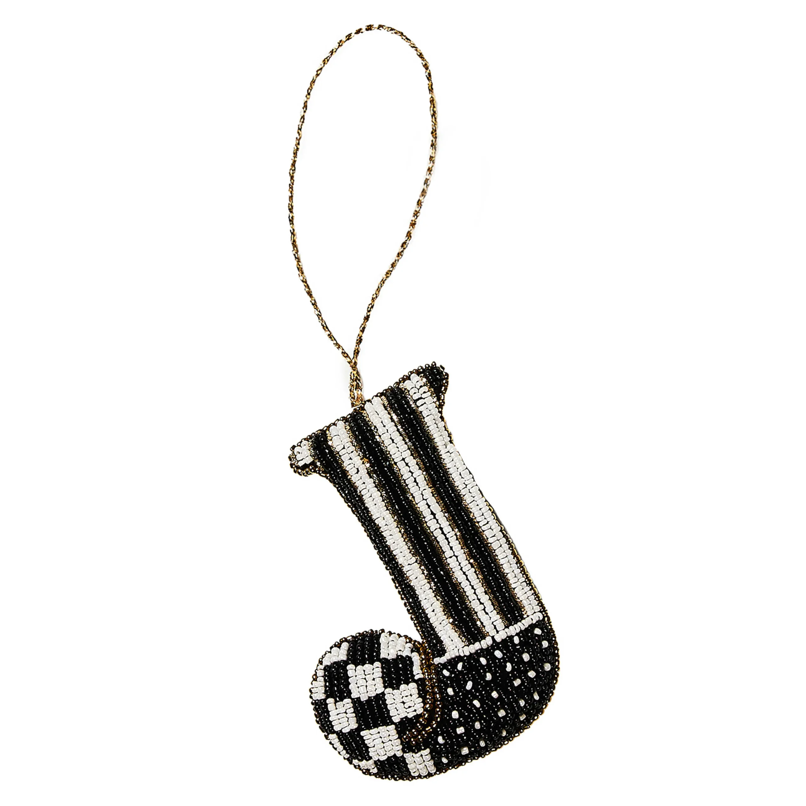 MacKenzie-Childs Monogram Beaded J Ornament| Holiday