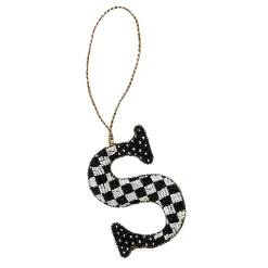 MacKenzie-Childs Monogram Beaded S Ornament| Holiday