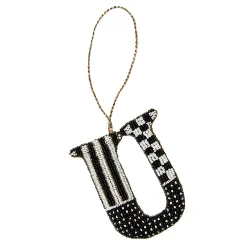 MacKenzie-Childs Monogram Beaded U Ornament| Holiday
