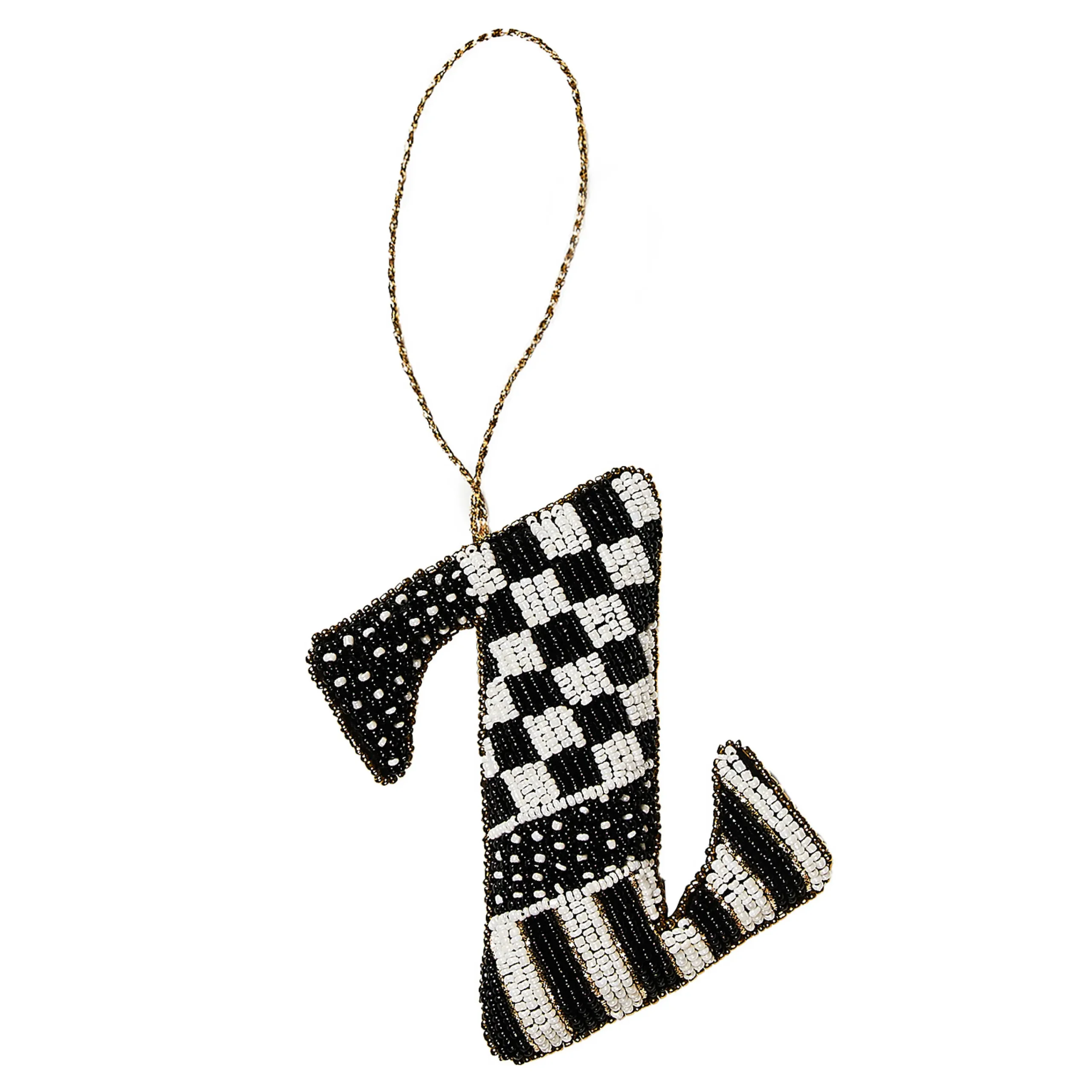 MacKenzie-Childs Monogram Beaded Z Ornament| Holiday