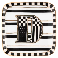 MacKenzie-Childs Monogram Dish - D| Dinnerware & Flatware