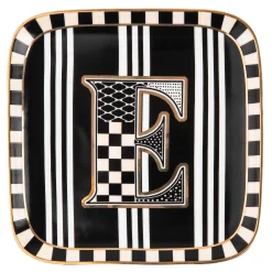 MacKenzie-Childs Monogram Dish - E| Dinnerware & Flatware