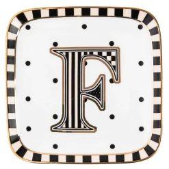 MacKenzie-Childs Monogram Dish - F| Dinnerware & Flatware