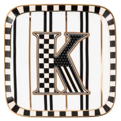 MacKenzie-Childs Monogram Dish - K| Dinnerware & Flatware
