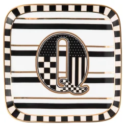 MacKenzie-Childs Monogram Dish - Q| Dinnerware & Flatware