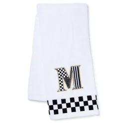 MacKenzie-Childs Monogram M Check Hand Towel| Bath & Bath Accessories