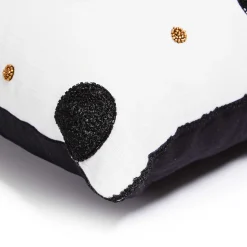 MacKenzie-Childs Monogram O Beaded Throw Pillow| Pillows, Throws, & Cushions