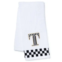 MacKenzie-Childs Monogram T Check Hand Towel| Bath & Bath Accessories