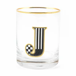 MacKenzie-Childs Monogram Tumbler - J| Holiday|Drinkware