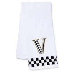 MacKenzie-Childs Monogram V Check Hand Towel| Bath & Bath Accessories