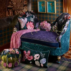 MacKenzie-Childs Moonlight Garden Footstool| Living Room