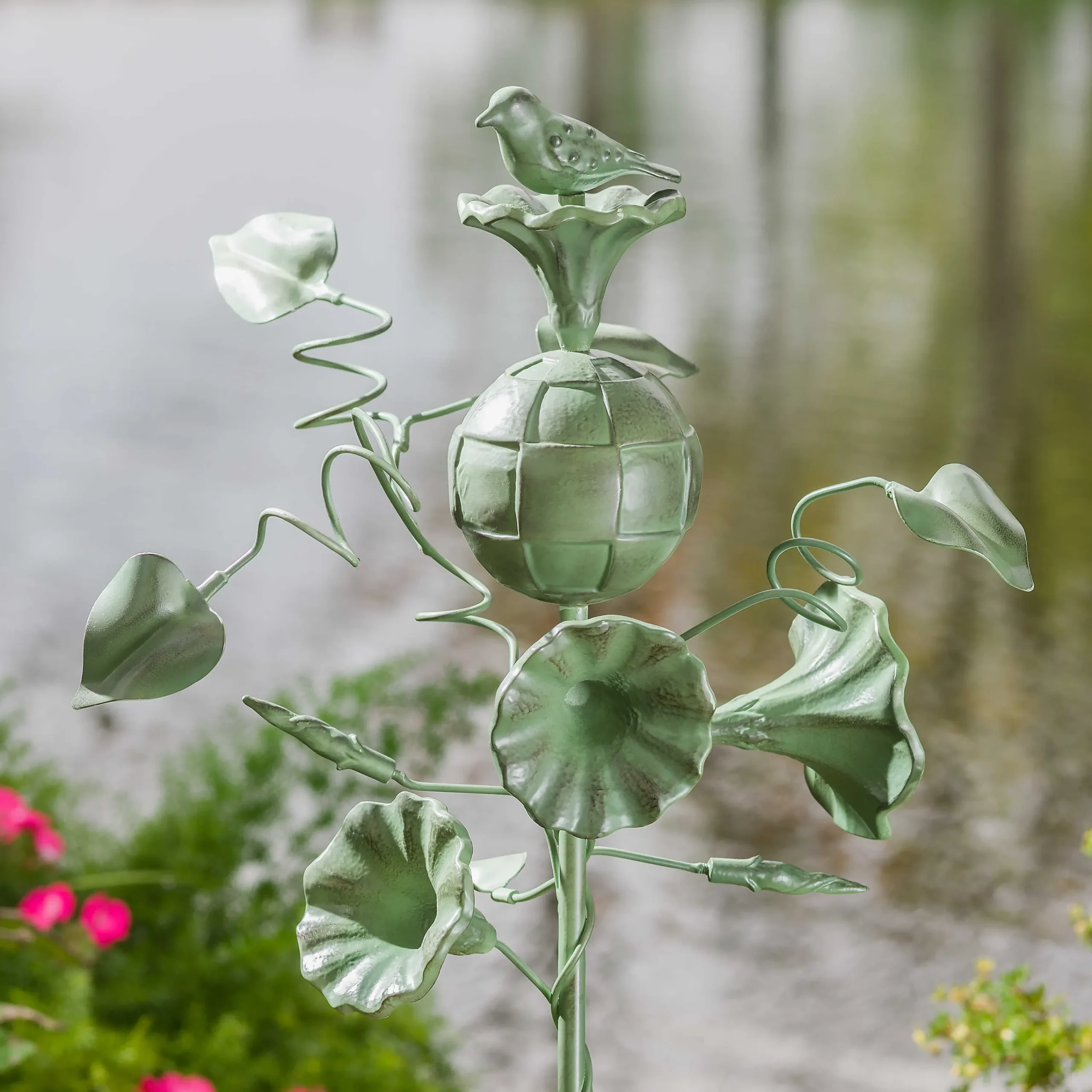 MacKenzie-Childs Morning Glory Garden Stake| Spring|Outdoor