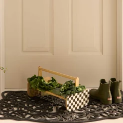 MacKenzie-Childs Mrs. Powers Rubber Door Mat| Outdoor|Rugs