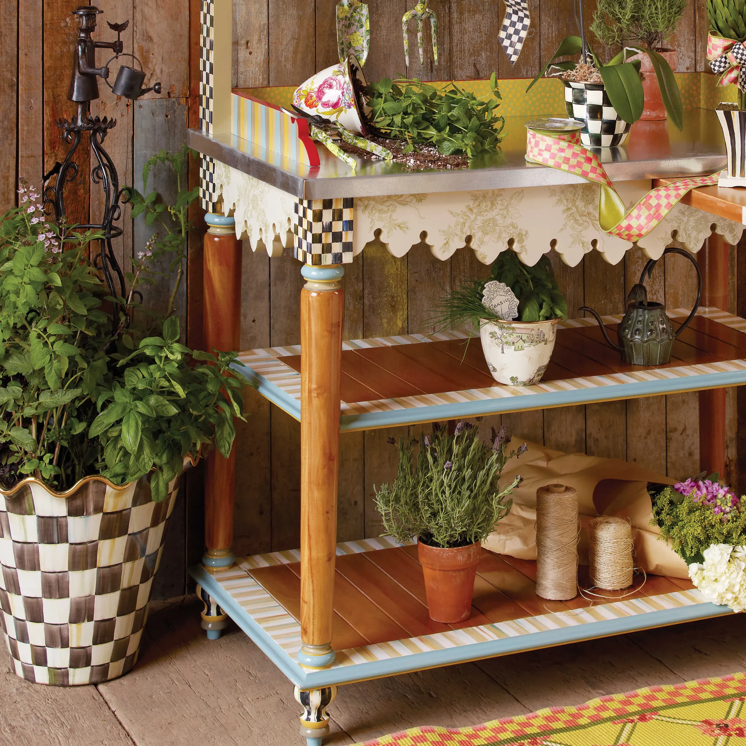 MacKenzie-Childs Mrs. Powers Tuteur| Spring|Outdoor