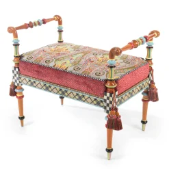 MacKenzie-Childs Musette 2' Bench| Entryway Furniture|Living Room