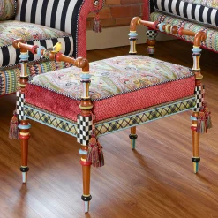 MacKenzie-Childs Musette 2' Bench| Entryway Furniture|Living Room