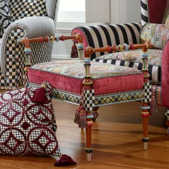 MacKenzie-Childs Musette 2' Bench| Entryway Furniture|Living Room