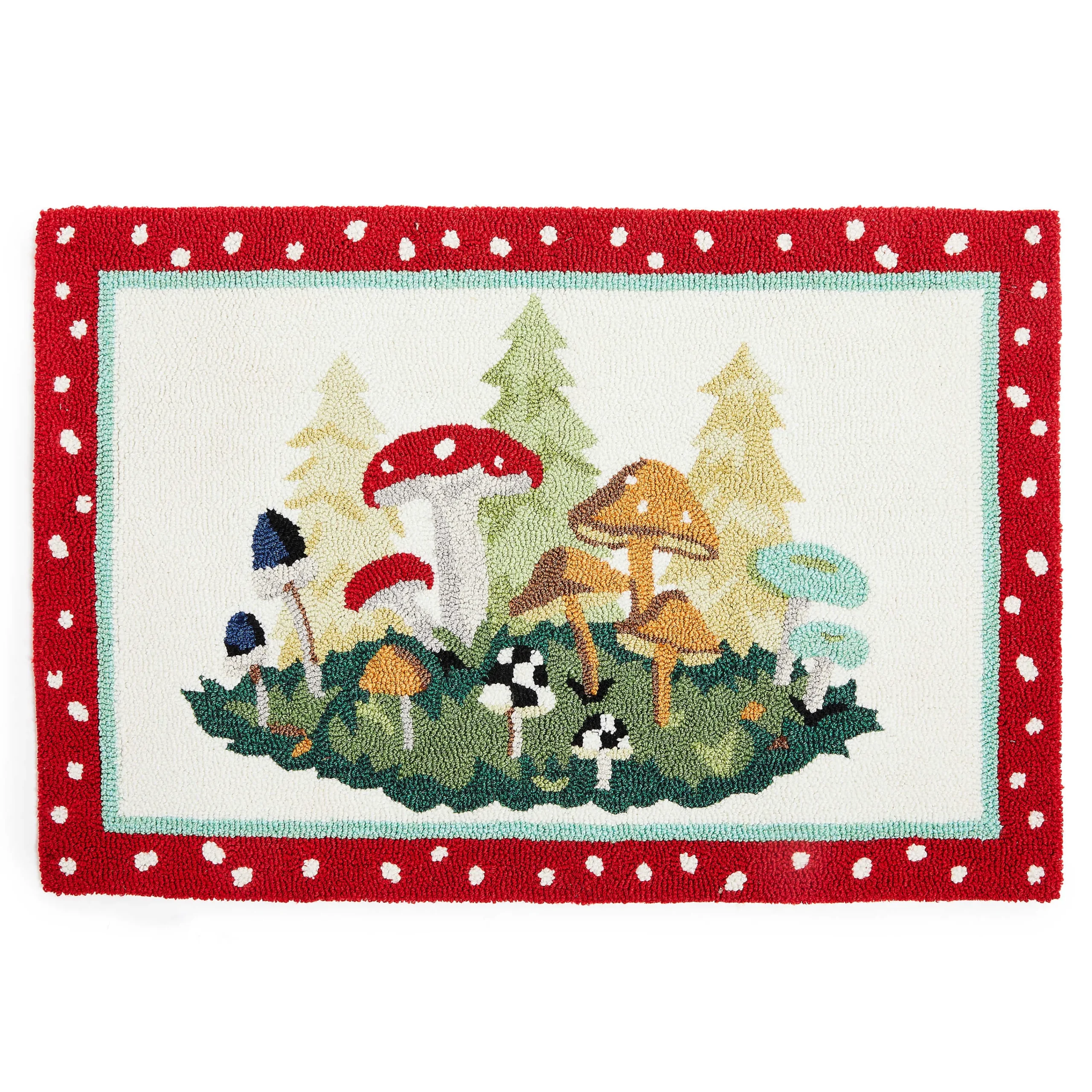 MacKenzie-Childs Mushroom 2' x 3' Rug| Rugs