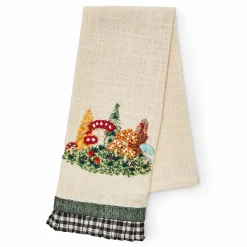 MacKenzie-Childs Mushroom Applique Dish Towel| The Fall Shop|Kitchen & Table Linens