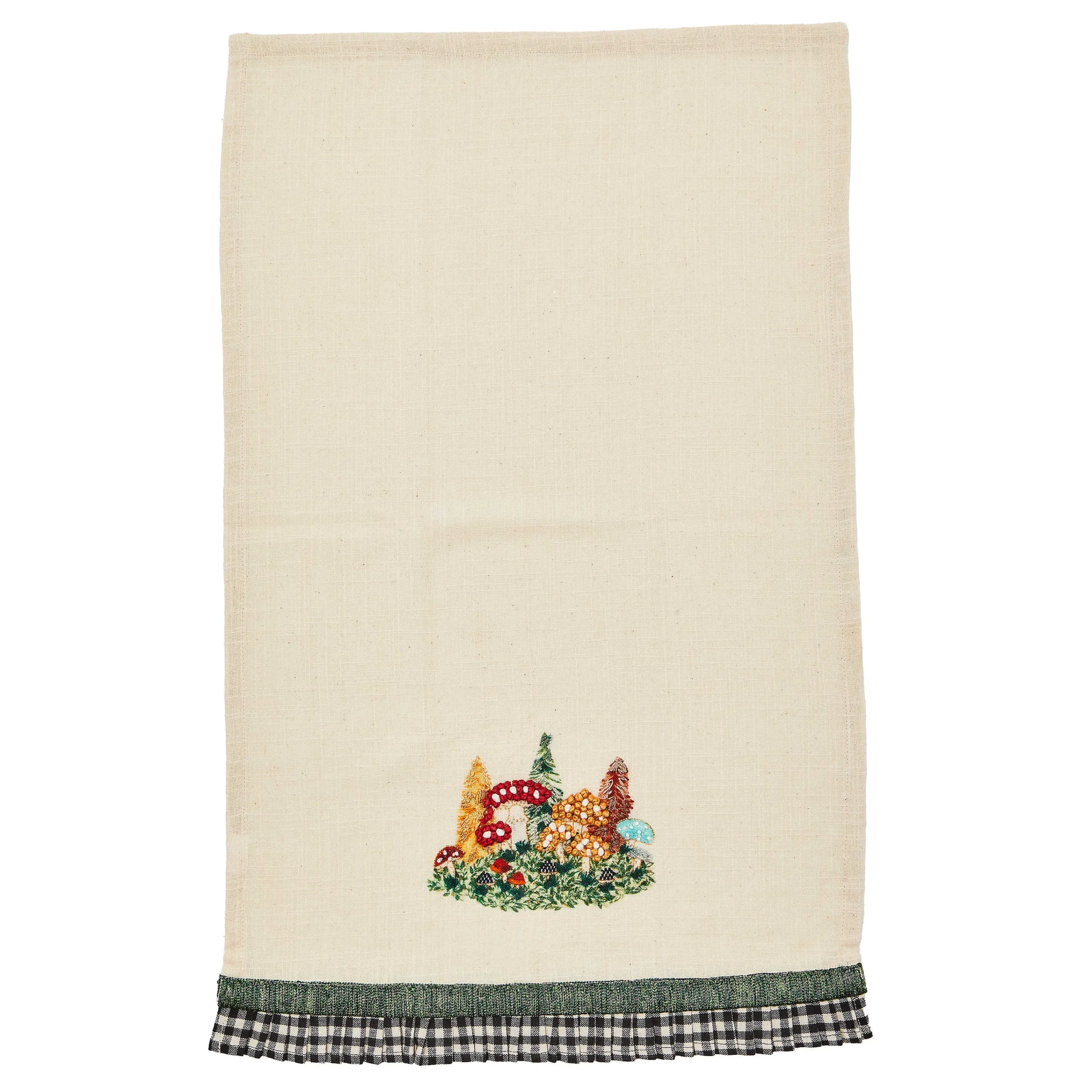 MacKenzie-Childs Mushroom Applique Dish Towel| The Fall Shop|Kitchen & Table Linens