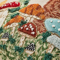 MacKenzie-Childs Mushroom Embellished Lumbar Pillow| Pillows, Throws, & Cushions