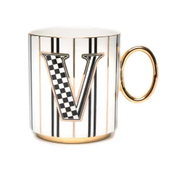 MacKenzie-Childs My Mug - V| Drinkware|Dinnerware & Flatware