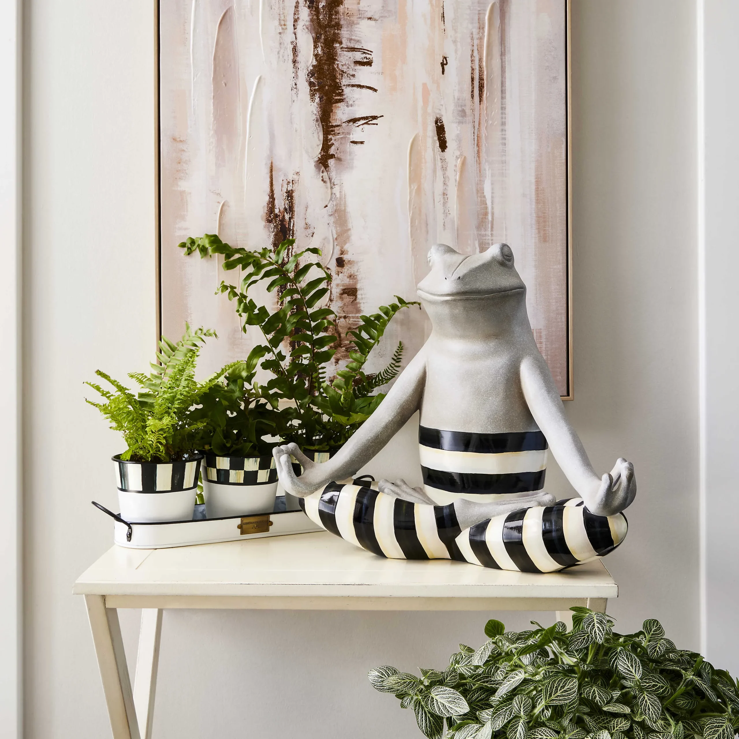 MacKenzie-Childs Namaste Frog| Spring|Room Accents