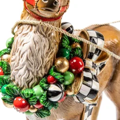 MacKenzie-Childs Night Before Christmas Santa  Sleigh| Holiday|Room Accents