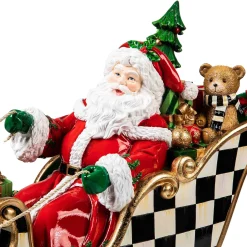 MacKenzie-Childs Night Before Christmas Santa  Sleigh| Holiday|Room Accents