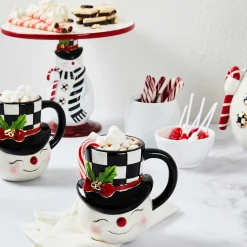 MacKenzie-Childs Nostalgia Snowman Mug| Holiday|Drinkware
