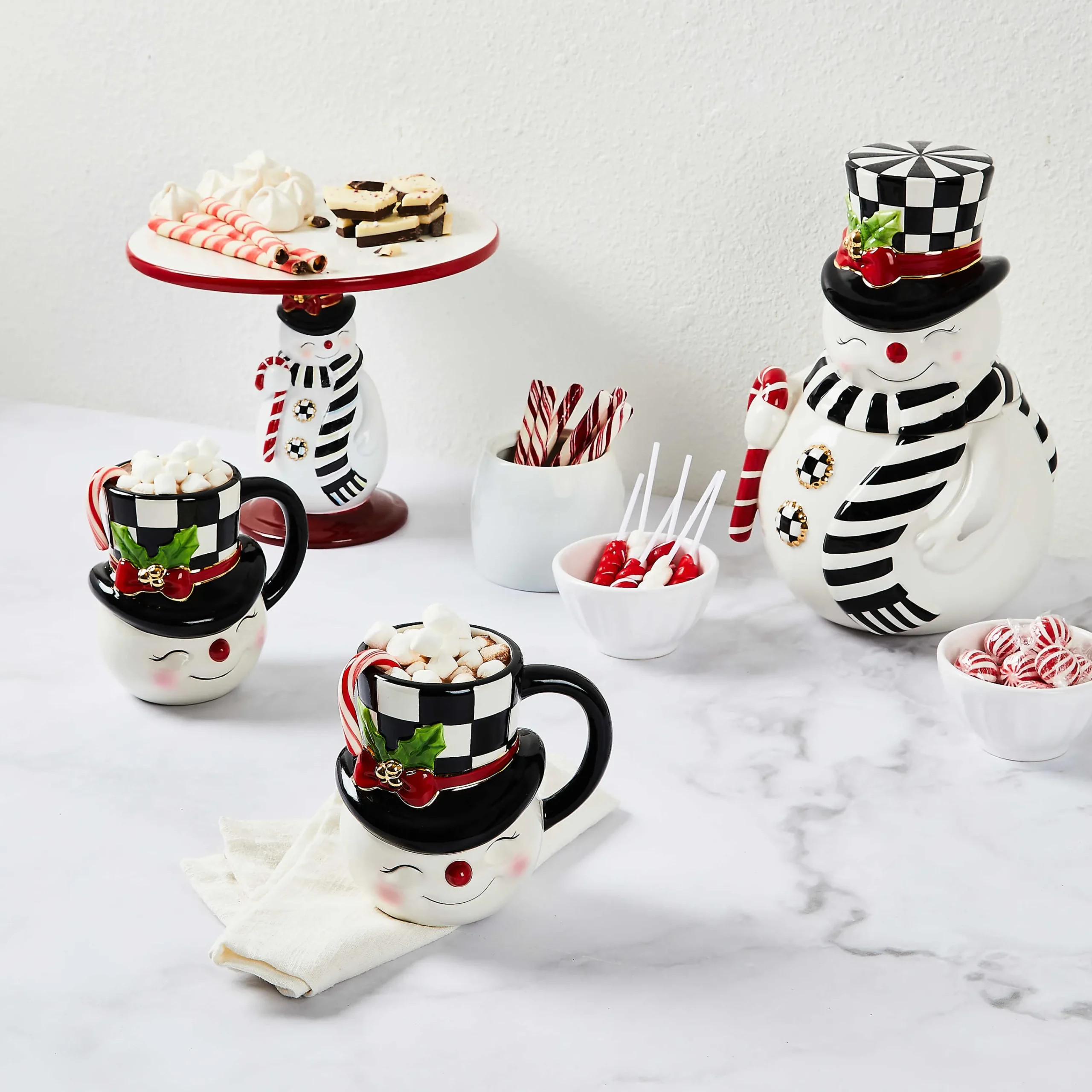 MacKenzie-Childs Nostalgia Snowman Mug| Holiday|Drinkware