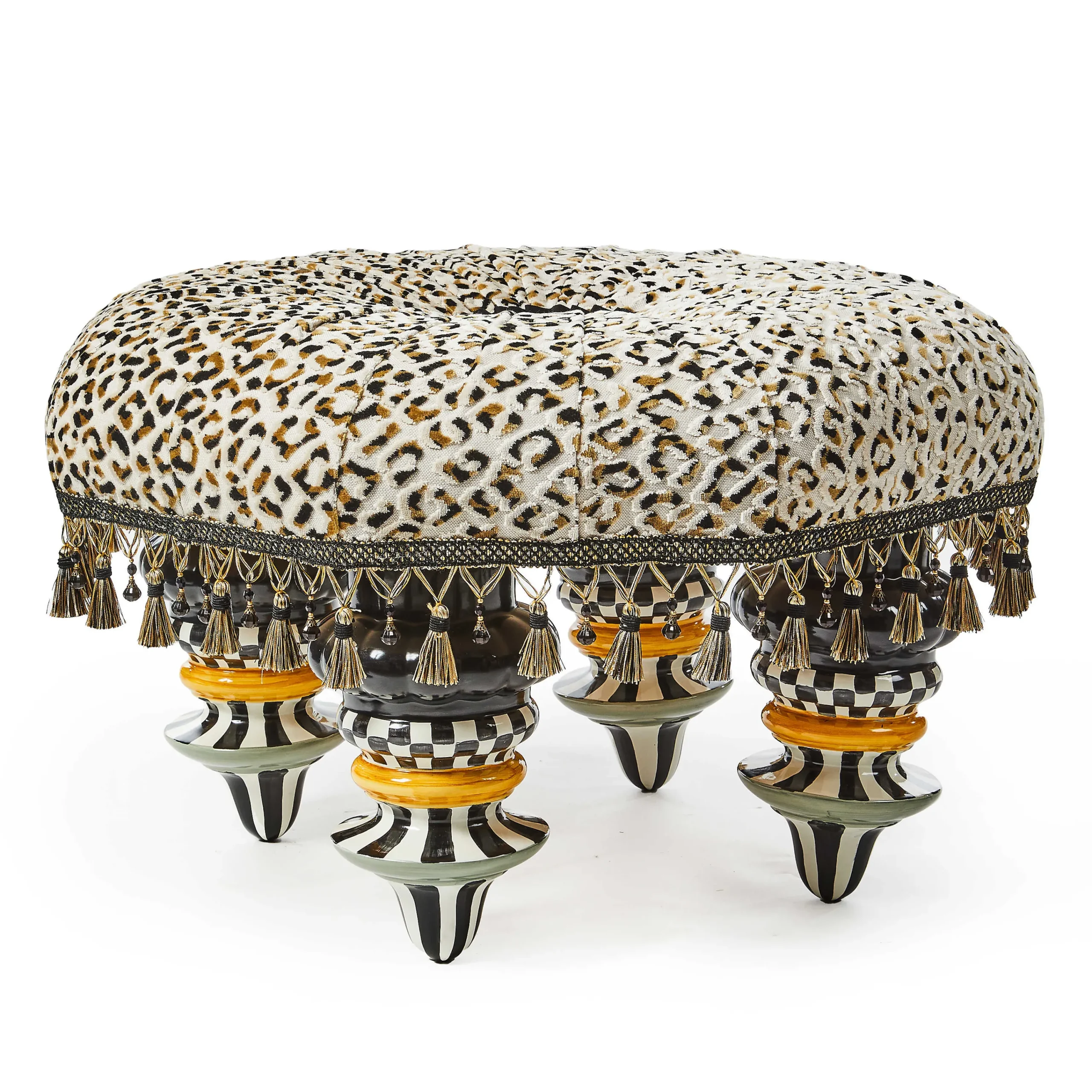 MacKenzie-Childs Ocelot Setting Seat| Living Room