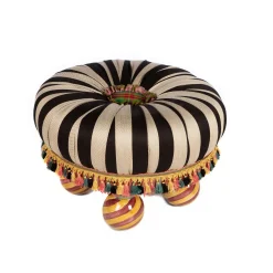 MacKenzie-Childs On Wall Street Tuffet| Living Room