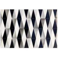 MacKenzie-Childs Parallelogram Hair On Hide 5' x 8' Rug| Rugs
