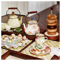 MacKenzie-Childs Parchment Check Cork Back Placemats, Set of 4| Table Accessories|Kitchen & Table Linens