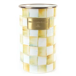 MacKenzie-Childs Parchment Check Utensil Holder| Kitchen Storage & Organization