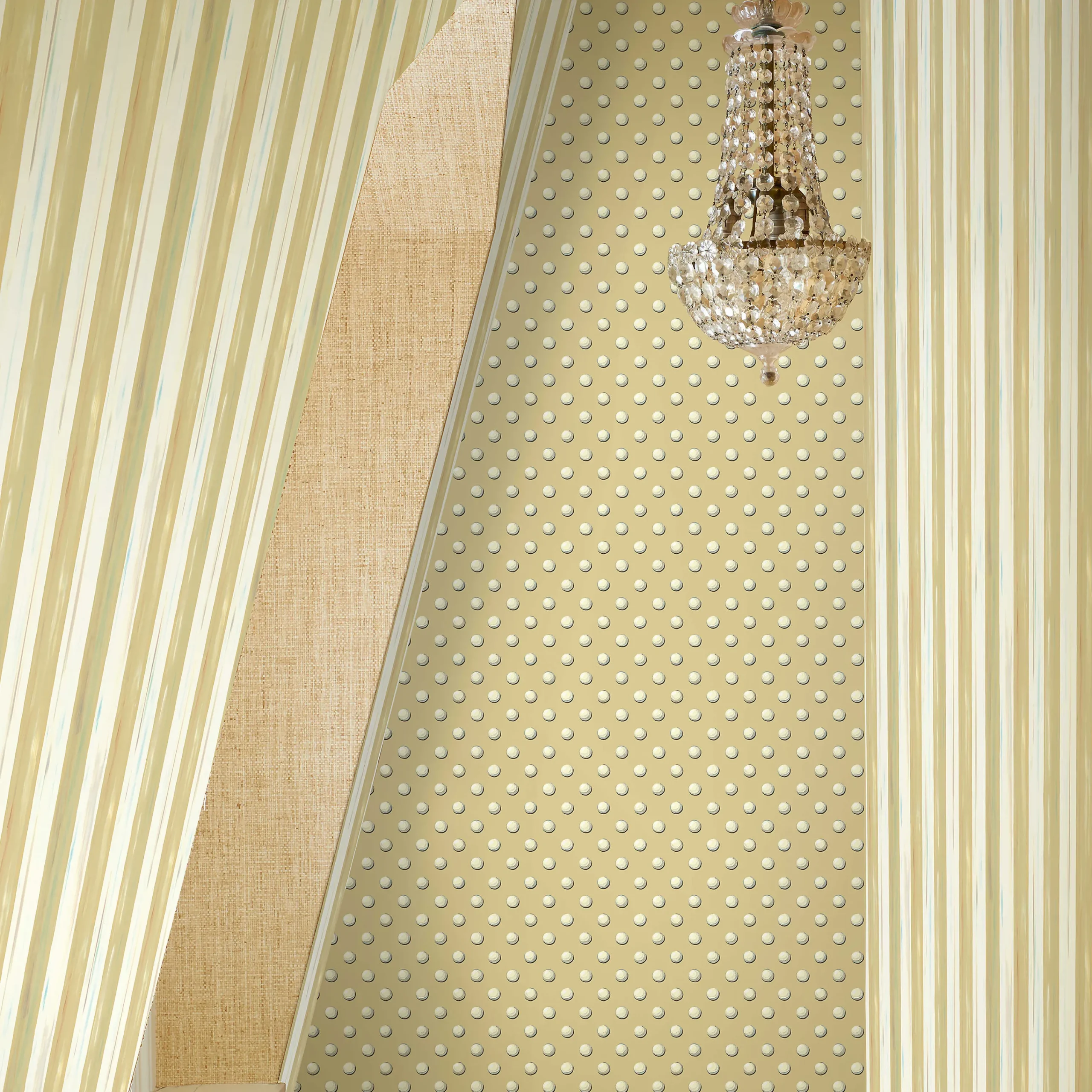 MacKenzie-Childs Parchment Stripe Wallpaper| Finishing Touches|Room Accents