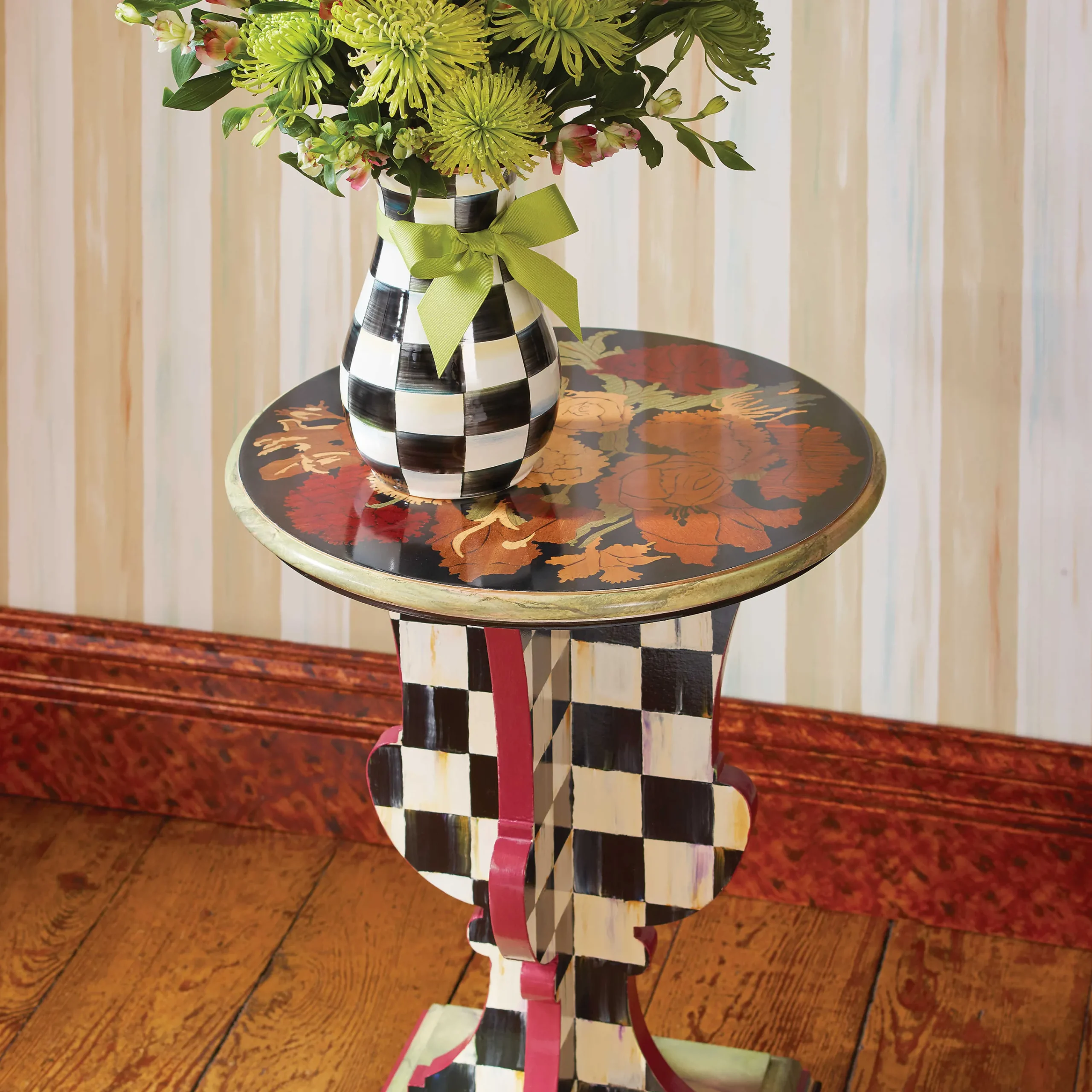 MacKenzie-Childs Parchment Stripe Wallpaper| Finishing Touches|Room Accents