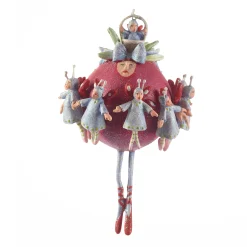 MacKenzie-Childs Patience Brewster 12 Days 11 Ladies Dancing Ornament| Holiday